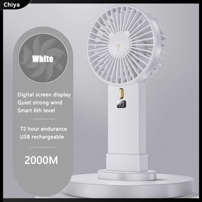 Quạt Mini Cầm Tay Màn Hình Led Sạc Cổng Usb Tiện Dụng Và Bền
