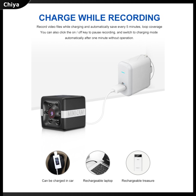 Máy Quay Hồng Ngoại Hd 1080p Hỗ Trợ Tầm Nhìn Ban Đêm 32gb Tf