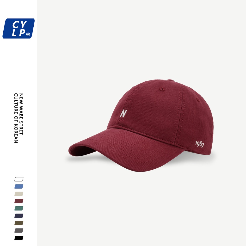 Mũ Lưỡi Trai Mềm Thêu Chữ N 1987 Phong Cách Hàn Quốc Thời Trang Cho Cặp Đôi