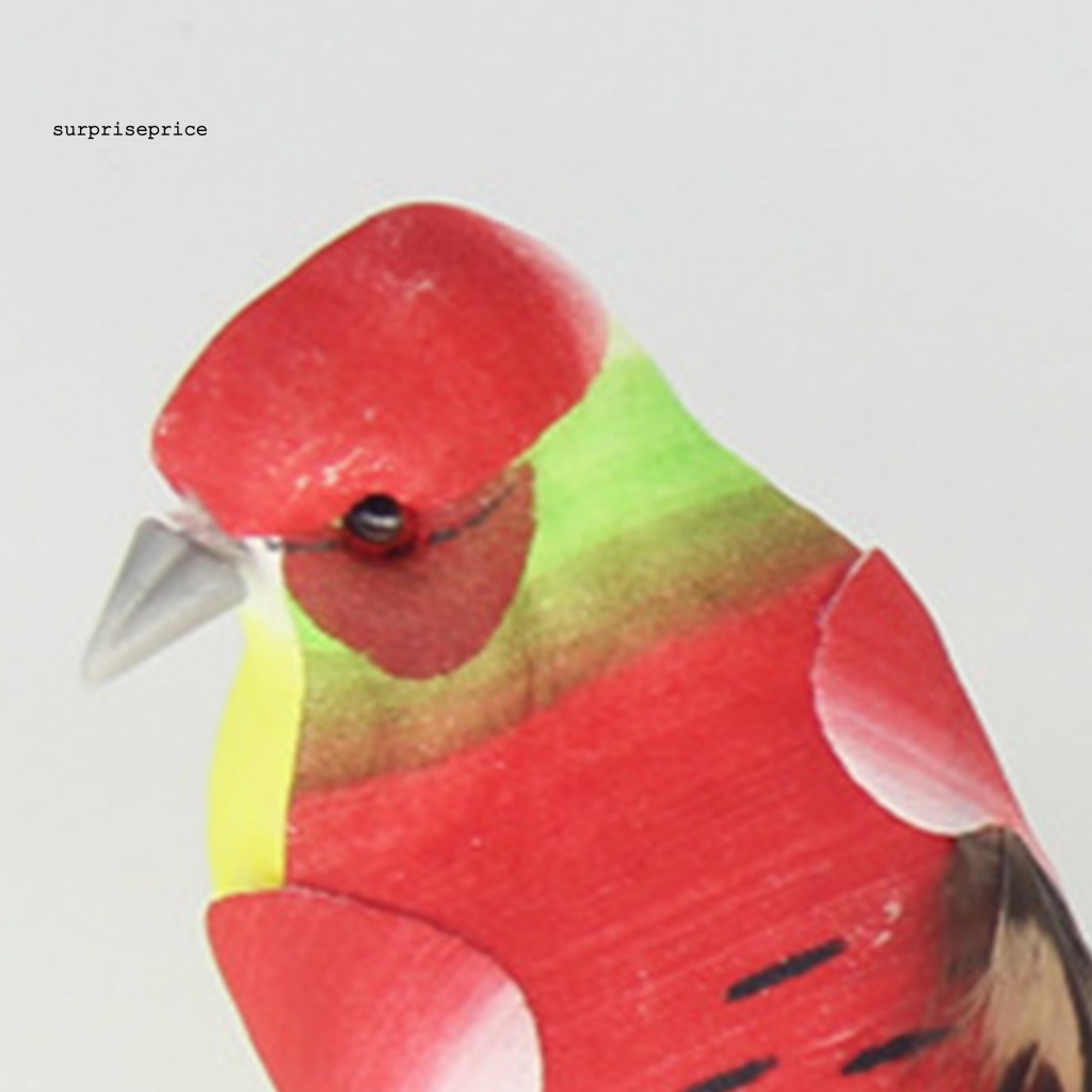 Spa Set 12 Chú Chim Nhân Tạo Bằng Xốp Màu Sắc Tươi Sáng Thu Hút Dành Cho Vườn Nhà