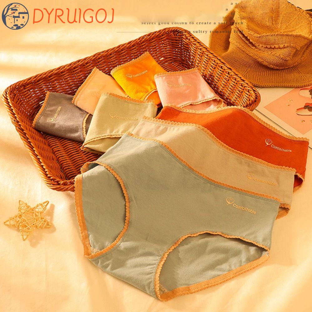 Quần Lót Nữ Lưng Vừa Màu Sắc Đơn Giản Thoải Mái Phong Cách Hàn Quốc