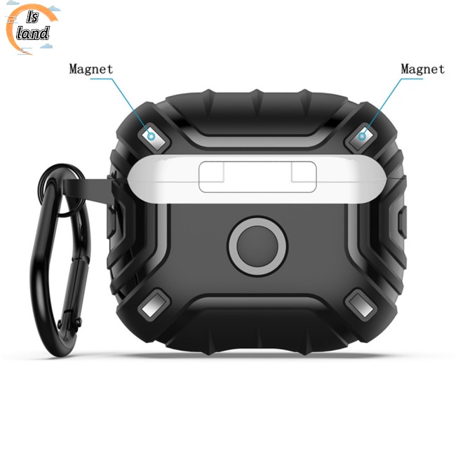 Vỏ Bảo Vệ Hộp Sạc Tai Nghe Airpods3 Có Móc Khóa Nam Châm