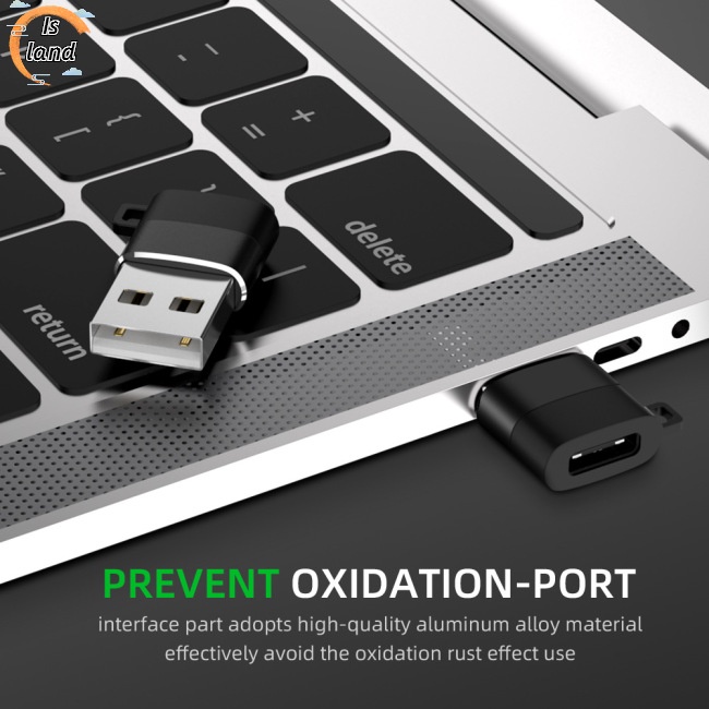 Đầu Chuyển Đổi Cổng Type-c Sang Usb 56k Có Dây Xích Chống Rối Tiện Dụng