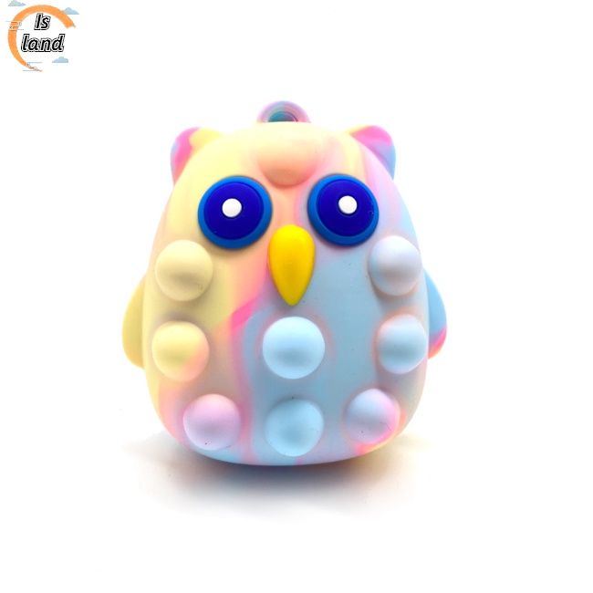 Đồ Chơi Nắn Bóp Đàn Hồi Giảm stress Hình Cú Mèo 3d