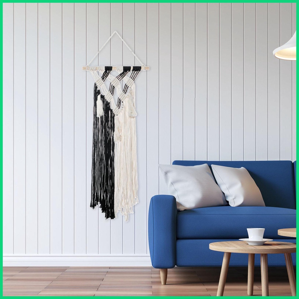 Thảm Dệt Nghệ Thuật Handmade Treo Tường Trang Trí Phong Cách Boho Macrame
