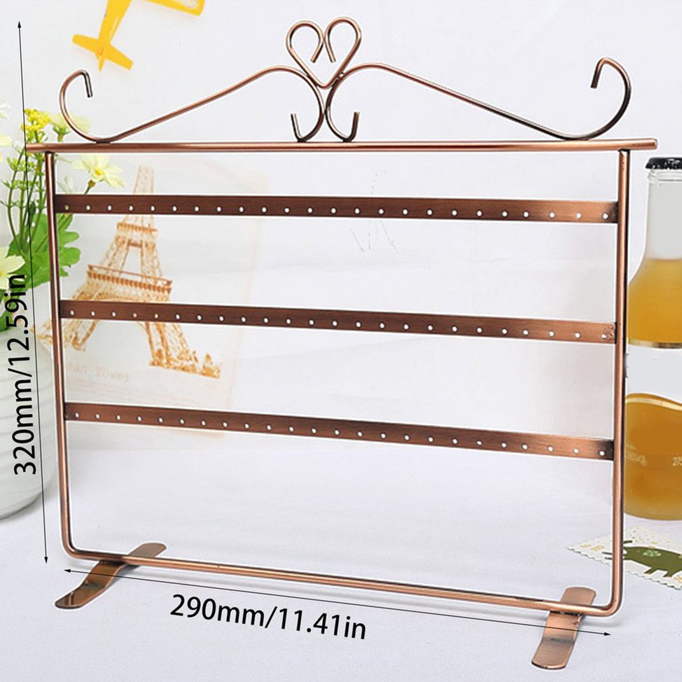 72 Hole Earrings Ear Studs Display Holder Stand Jewelry Organizer Rack