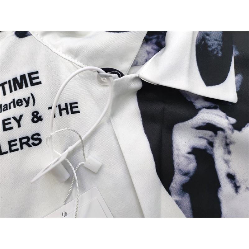 Wa-cko8 MA-Ri8- Bob Marley Áo Sơ Mi Thời Trang Cổ Điển Unisex