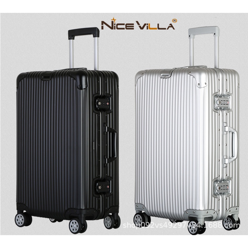 Vali Nhôm Nguyên Khối Khóa Sập NiceVilla 24inch
