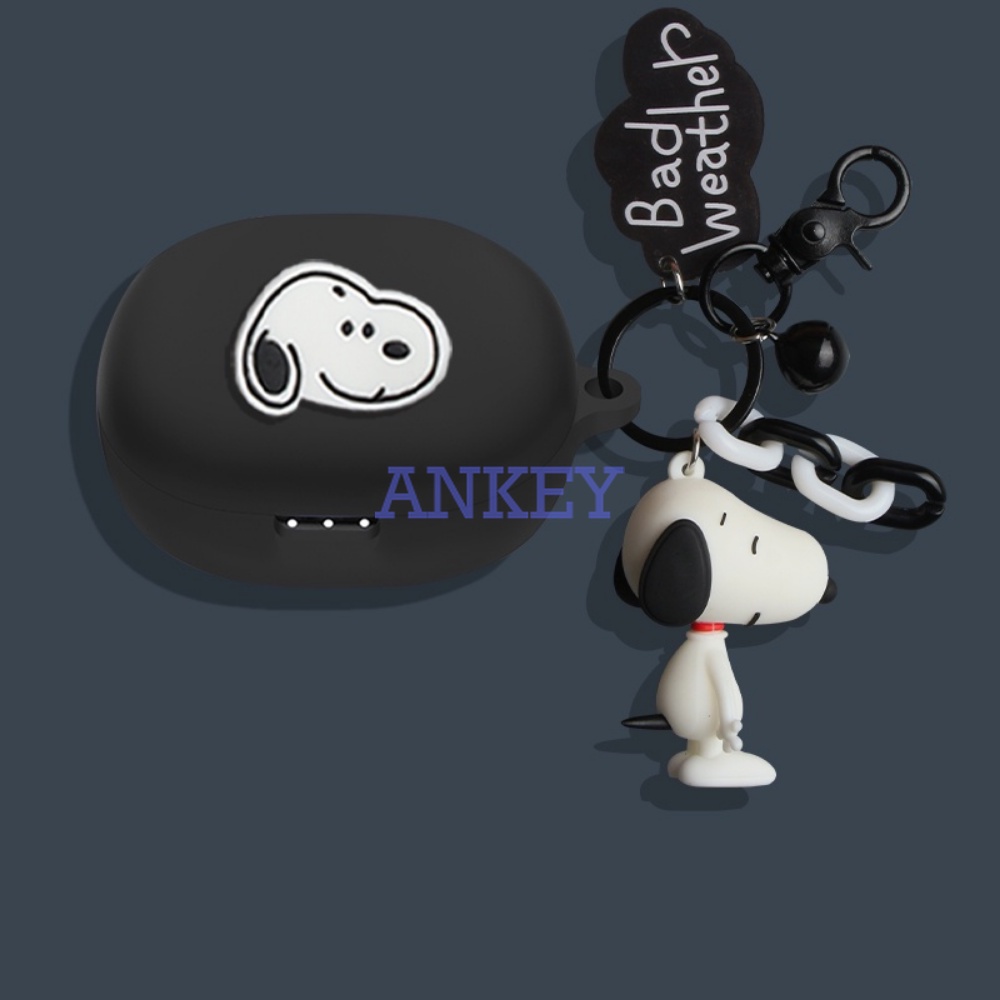 Anker Soundcore Life Note 3s / Note 3 / Note E Earphone Silicone Case Earbuds Black Pikachu Waterproof Shockproof Soft Protective Headphone Cover Headset Skin with Hook