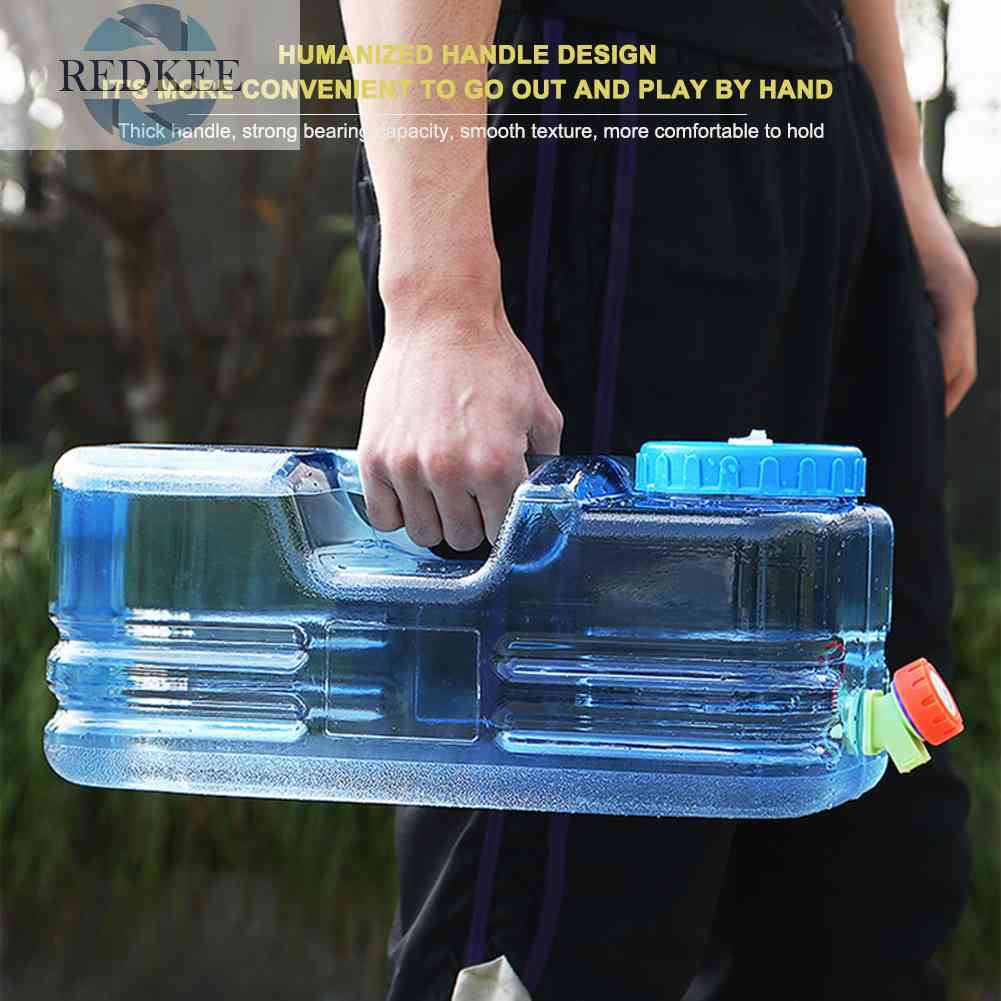 Bình Đựng Nước Hình Khối 5.5L / 10L Kèm Vòi Tiện Dụng Cho Các Hoạt Động Ngoài