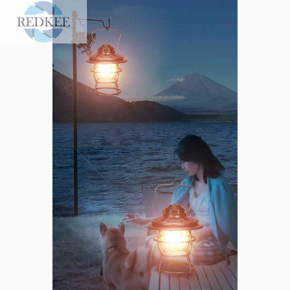 Đèn Cắm Trại 3 Bánh Răng Phong Cách Retro