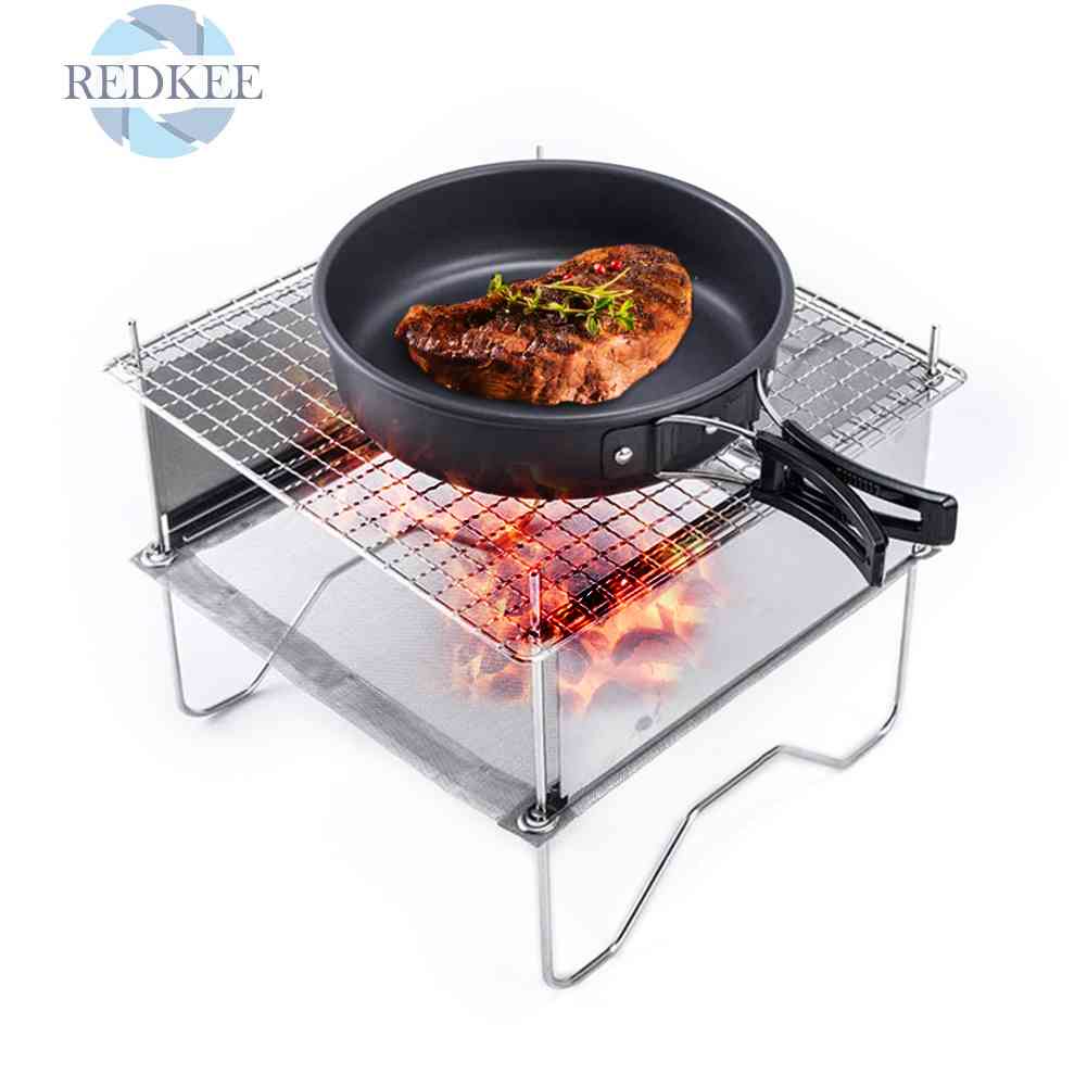 Bếp Lửa Củi Gấp Gọn Tiện Dụng Cho Hoạt Động Cắm Trại Ngoài Trời