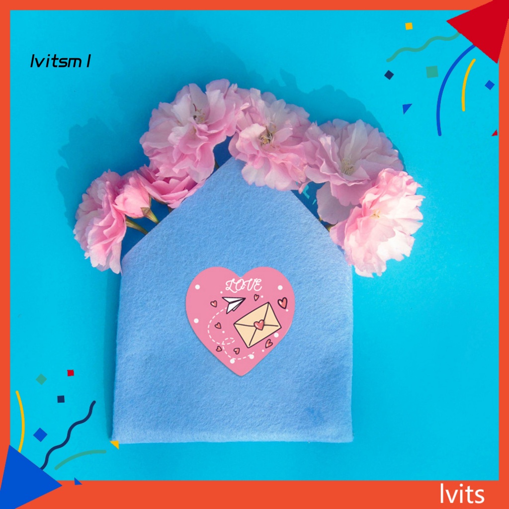 1 Cuộn Nhãn Dán Tự Dính Mạnh Mẽ In Chữ Thank You Và Hoa Tuyết Dành Cho Ngày Valentine