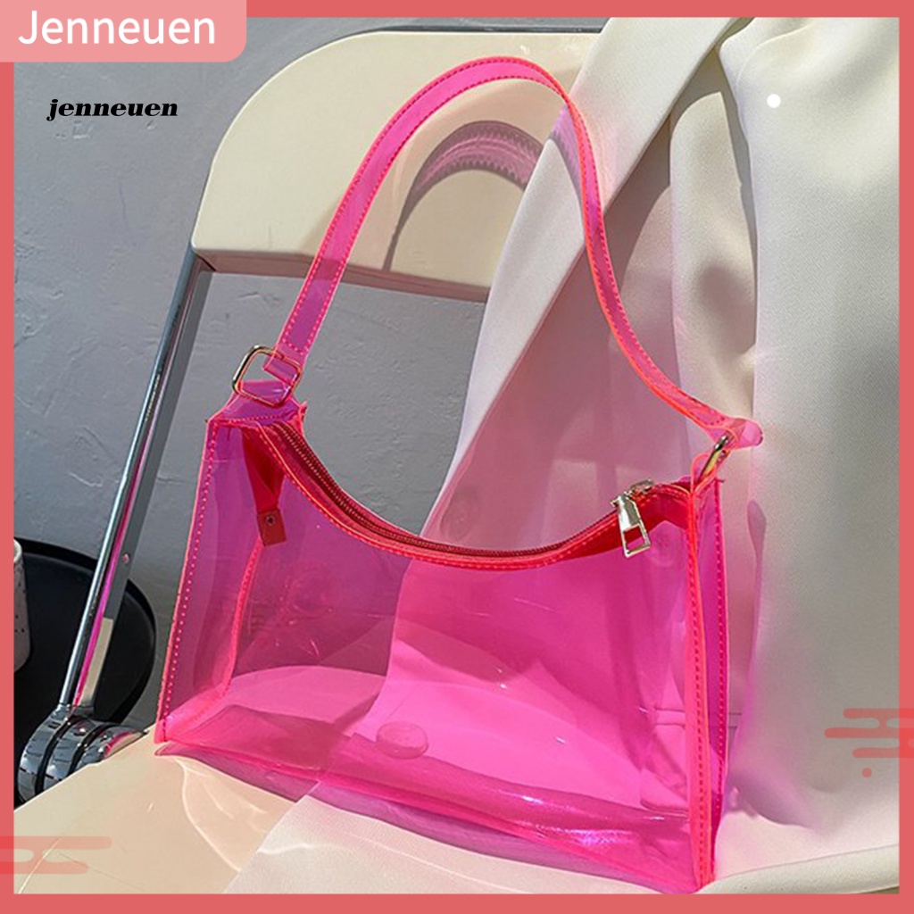 Túi Xách Nhựa PVC Trong Suốt Sức Chứa Lớn Đa Năng Phong Cách Hàn Quốc