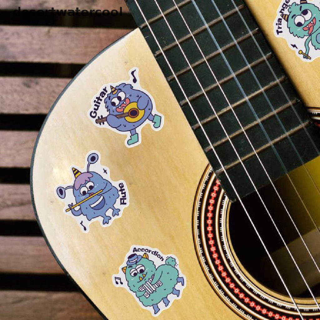 Set 50 Miếng Dán Hoạt Hình Trang Trí Ván Trượt / Guitar / Guitar