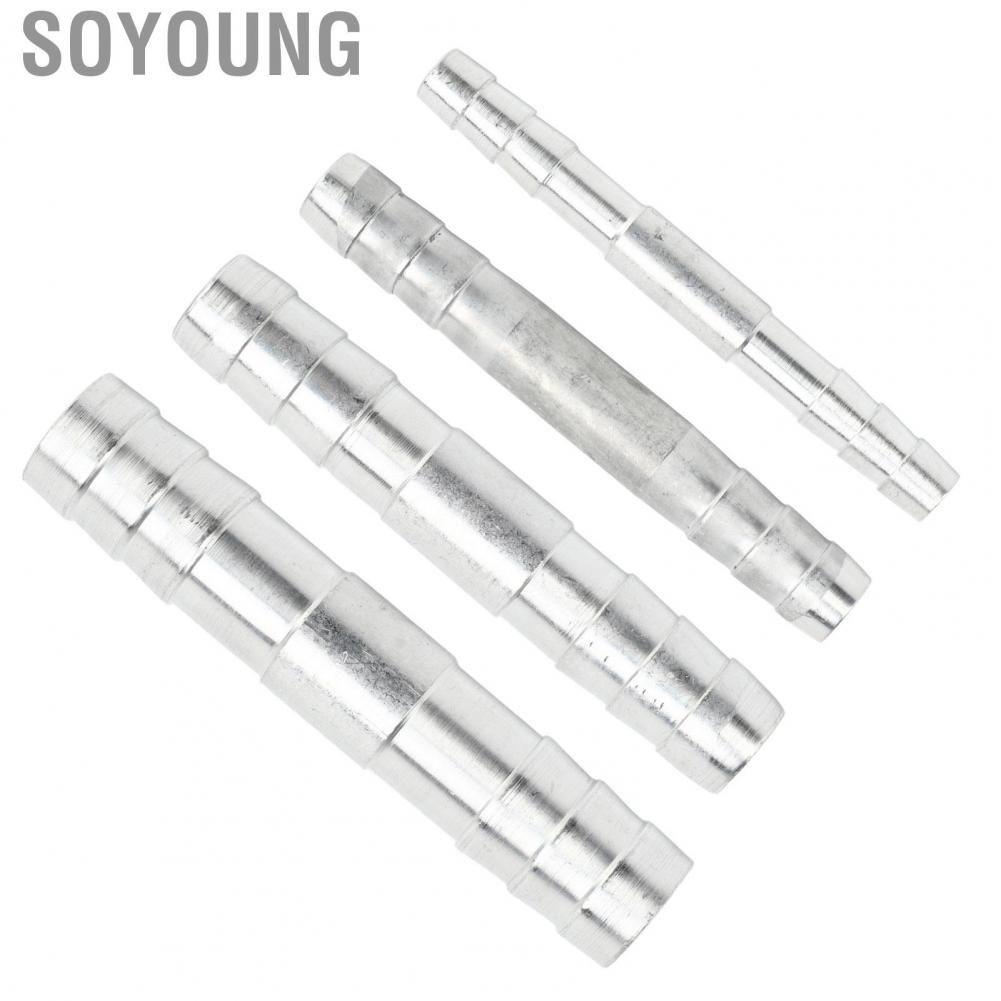 Soyoung Refrigerant Hose Barb Connector Aluminum Air Conditioning Fitting for Cars Trucks