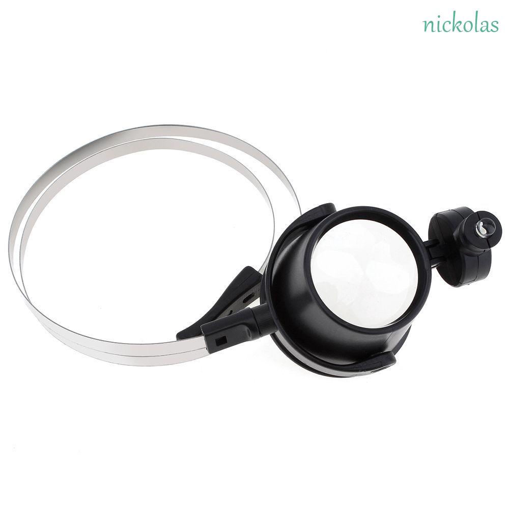 Kính Lúp Đeo Đầu Phóng Đại 15X Có Đèn Led Chuyên Dụng Cho Thợ Làm Đồng Hồ