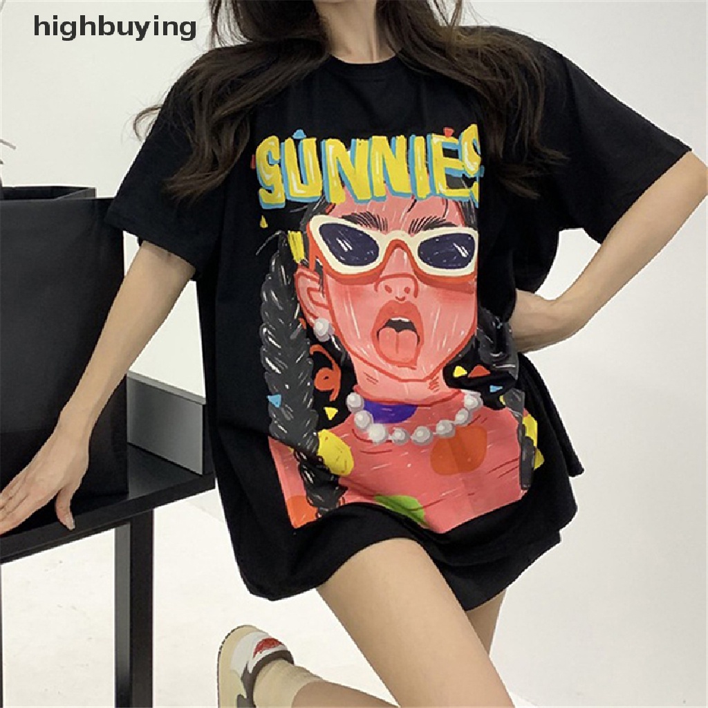 Áo Thun Tay Ngắn In Hình Anime Thời Trang Dành Cho Nữ