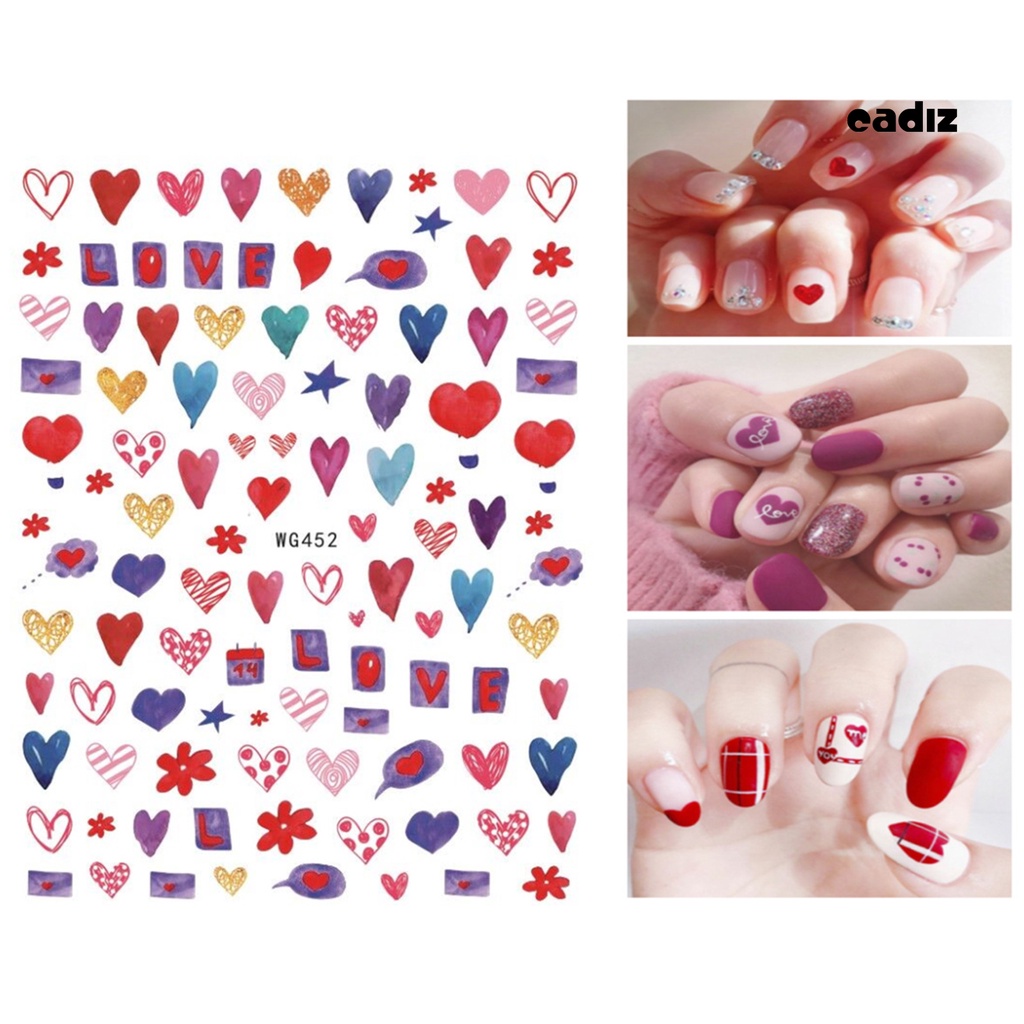 Miếng Dán Trang Trí Móng Tay Tự Dính Tháo Rời Được Nhiều Màu Sắc