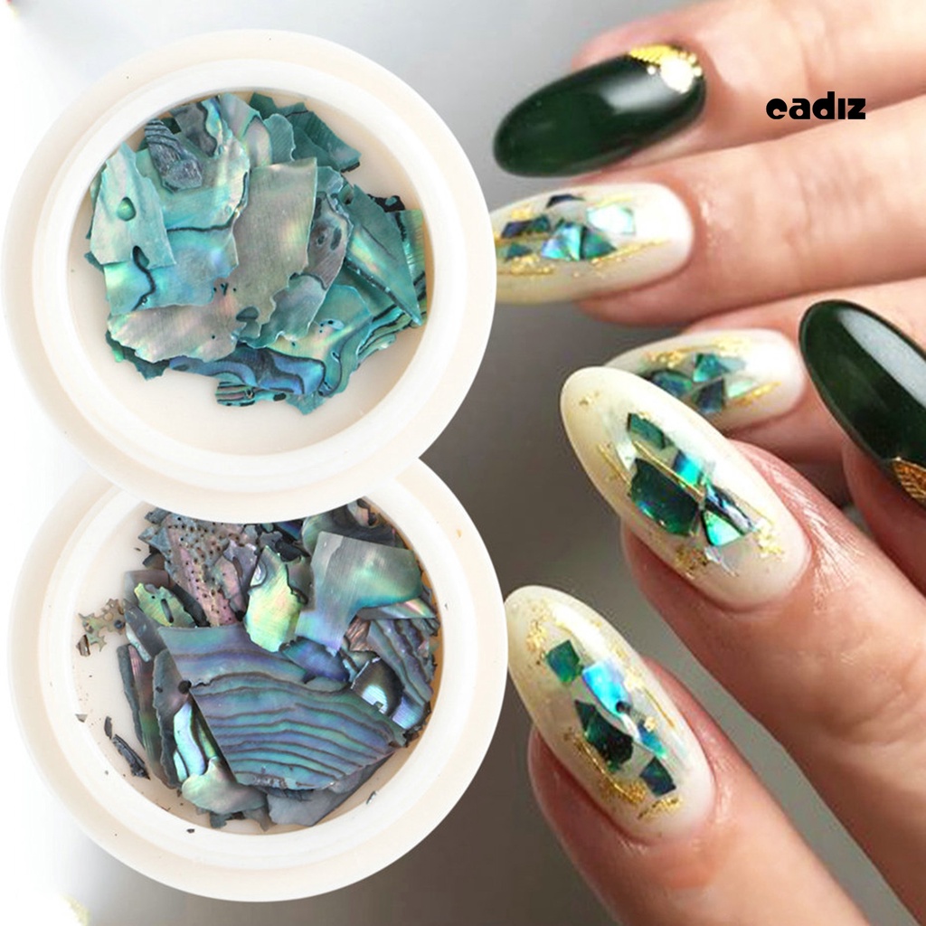 1 Hộp Kim Tuyến Lấp Lánh Hình Dạng Bất Đối Xứng 3D Trang Trí Móng Nghệ Thuật