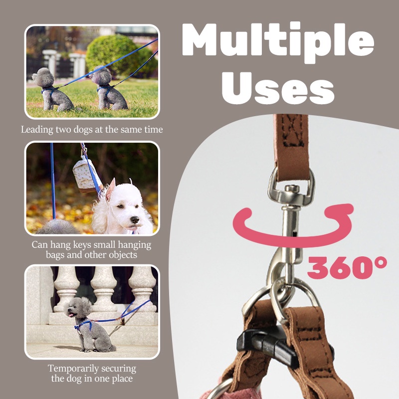 HamshMoc Dây Dắt Thú Cưng Đi Dạo Mềm Mại Bền Bỉ Đa Năng Có Thể Điều Chỉnh Được