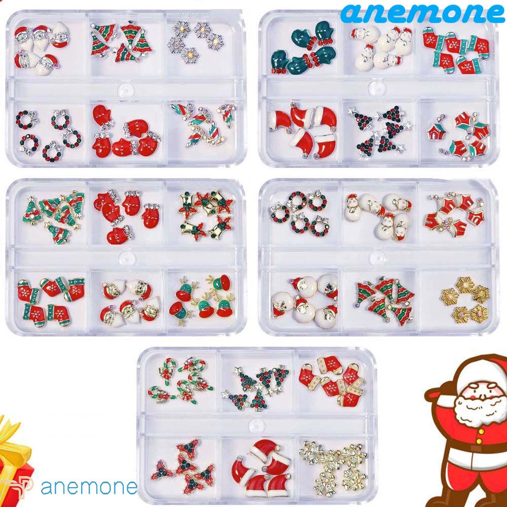 Phụ Kiện Trang Trí Móng Tay Hình Nón Giáng Sinh Dành Cho Nữ