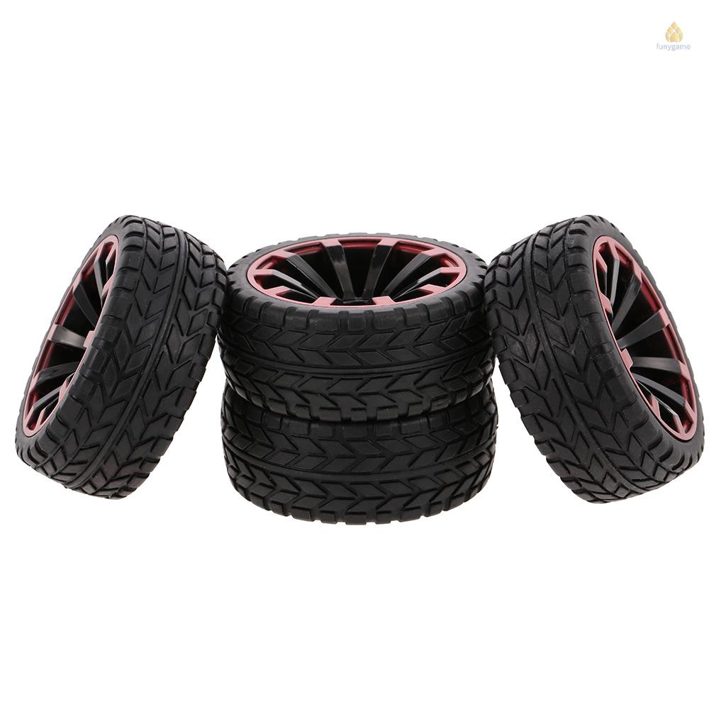 Set 4 Bánh Xe Cao Su Dành Cho Xe Ô Tô Đồ Chơi 1 / 10 HSP HPI Redcat RC4WD AXIAL RC 1 / 10