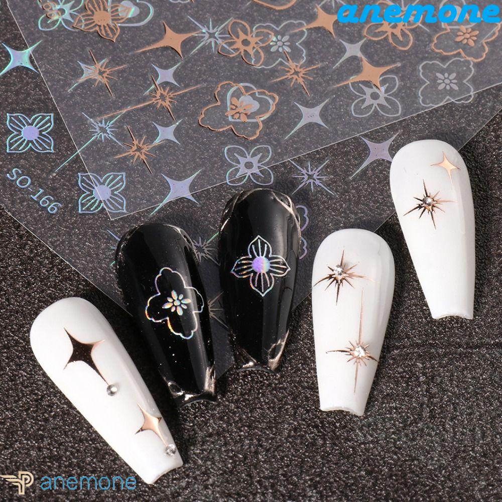 Phụ Kiện Trang Trí Móng Tay Hình Hoa / Ngôi Sao / Trái Tim Bằng Kim Loại Sang Trọng