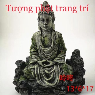 Tượng phật trang trí bể cá - trang trí bể thuỷ sinh