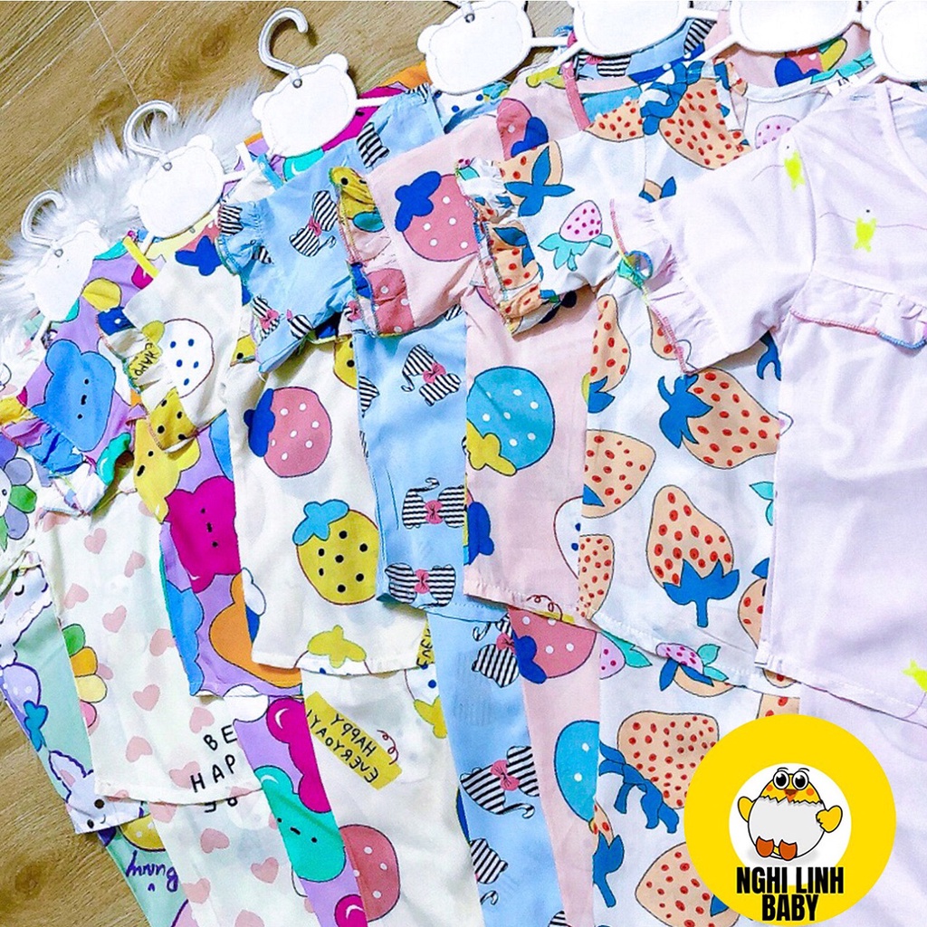 Đồ tone/tole cho bé gái 43-48kg, đồ mặc nhà quần dài tay ngắn - Nghi Linh Baby