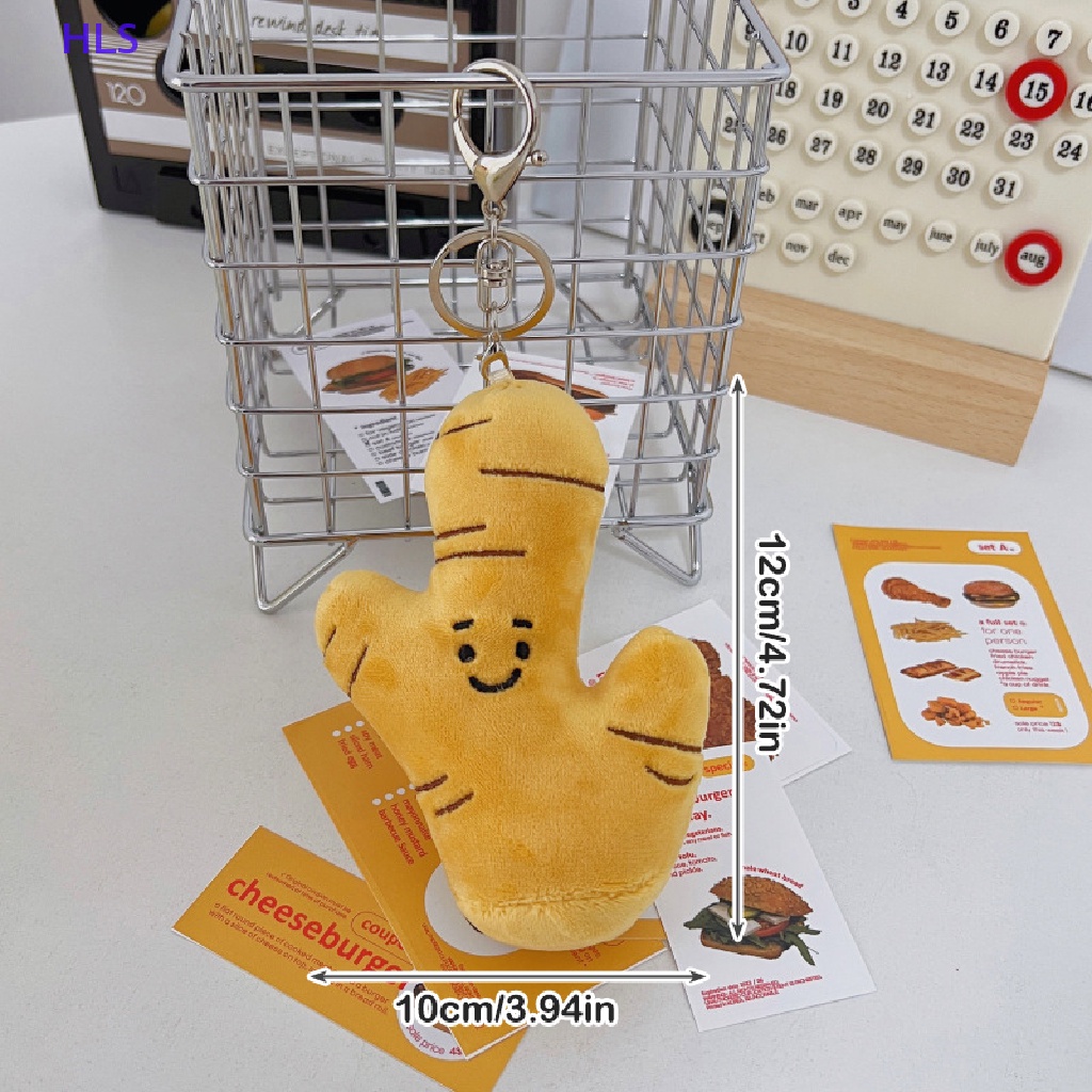 Móc Khóa Hình Búp Bê Nhồi Bông Màu Xanh Lá Dễ Thương