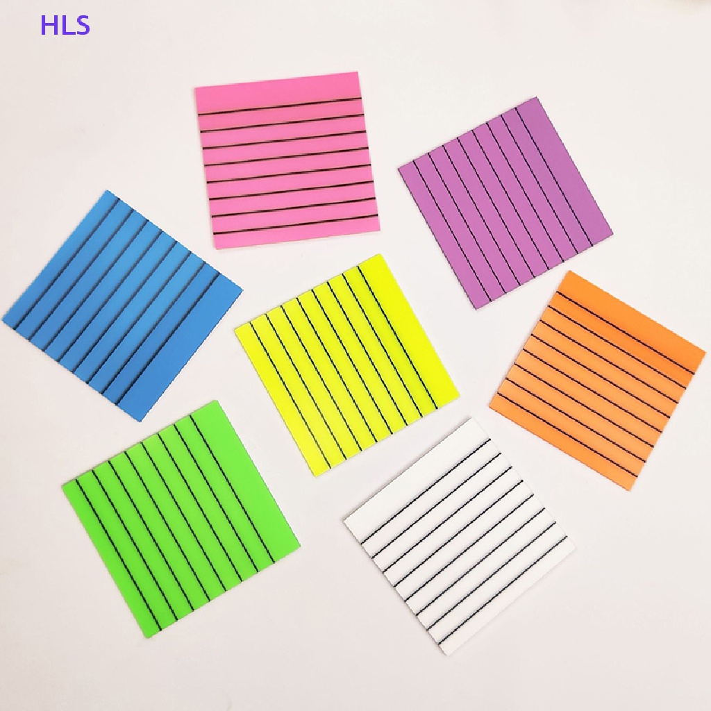 [HLS] Set 50 Tờ Giấy Dán Ghi Chú Kẻ Sọc Ngang Trong Suốt Chống Thấm Nước Và Có Thể Viết Được Cho Học Sinh
