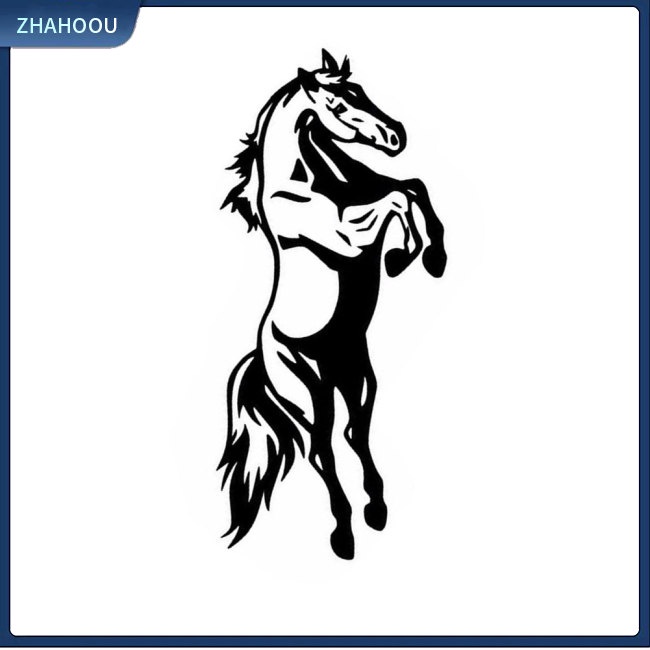 ☃Phụ Kiện Trang Trí Nhà Cửa Kiểu Dáng Dễ Thương Xinh Xắn☃ Đề Can Phản Quang Chống Nước Họa Tiết Ngựa Nhảy Cá Tính Trang Trí Ngoại Thất Xe Hơi