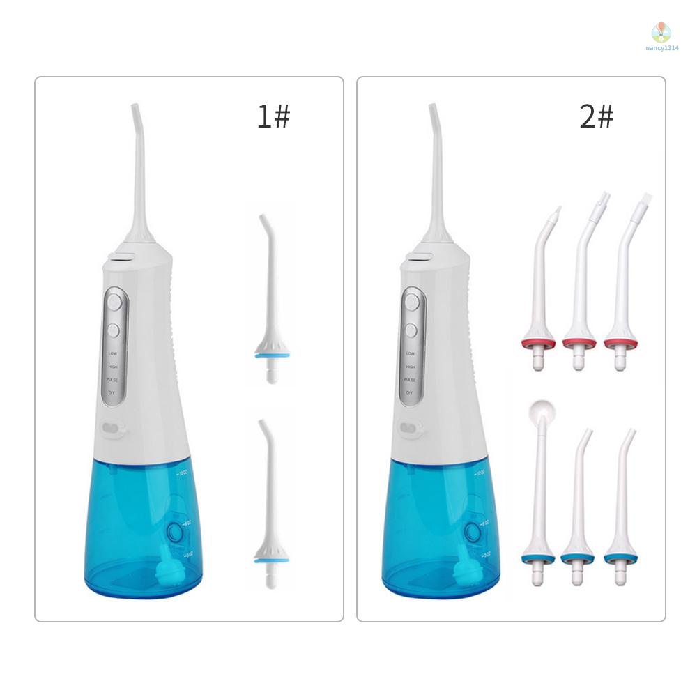 Máy Phun Nước 300ml Không Dây Sạc USB 2 Phút Hẹn Giờ 4 Chế Độ Chống Thấm Nước IPX7 Dùng Trong Nha Khoa / Mang Đi Du Lịch