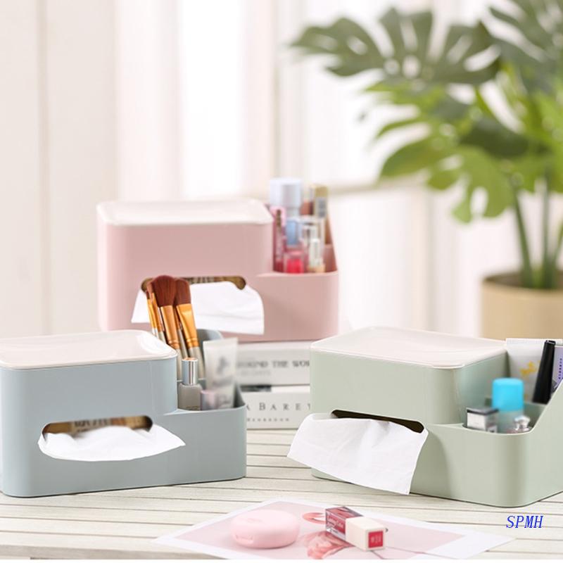 Hộp Đựng Khăn Giấy Điều Khiển Từ Xa Để Bàn Phong Cách Bắc Âu