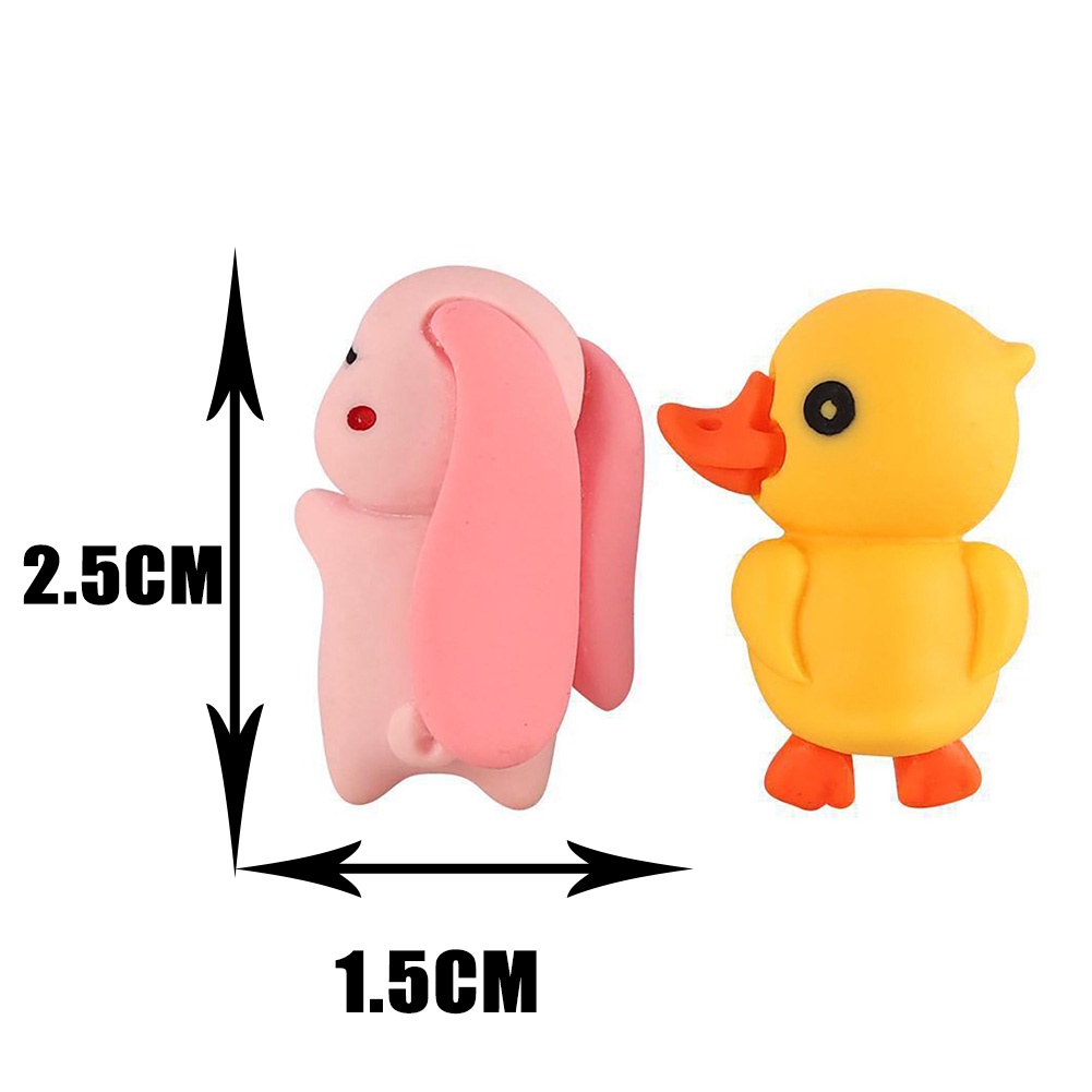 Bộ 6 Đồ trang trí Động Vật Đang Ngủ Mini Bằng Nhựa Resin Dễ Thương Trang Trí Xe Hơi/Xe Máy