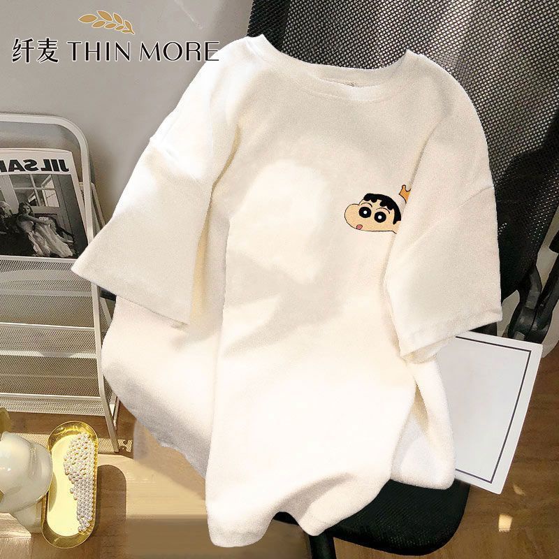 Mới Áo Thun Nữ Ngắn Tay In Hình Maruko Dễ Thương Phong Cách Nhật Bản