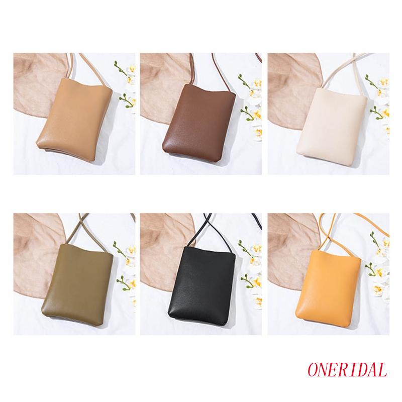 Túi Da PU Mini Đựng Điện Thoại Có Nút Ẩn Dành Cho Nữ