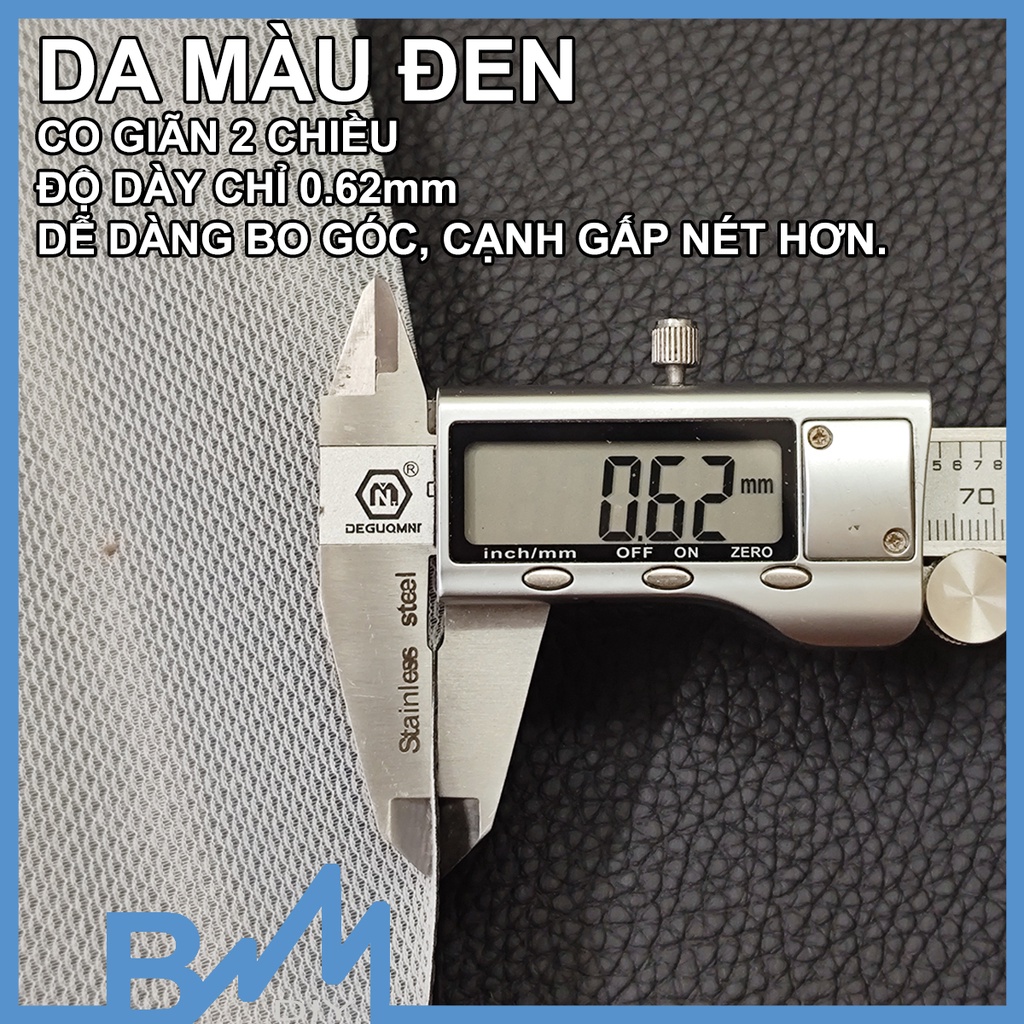 Da PU loại mỏng co giãn 2 chiều chuyên bọc loa
