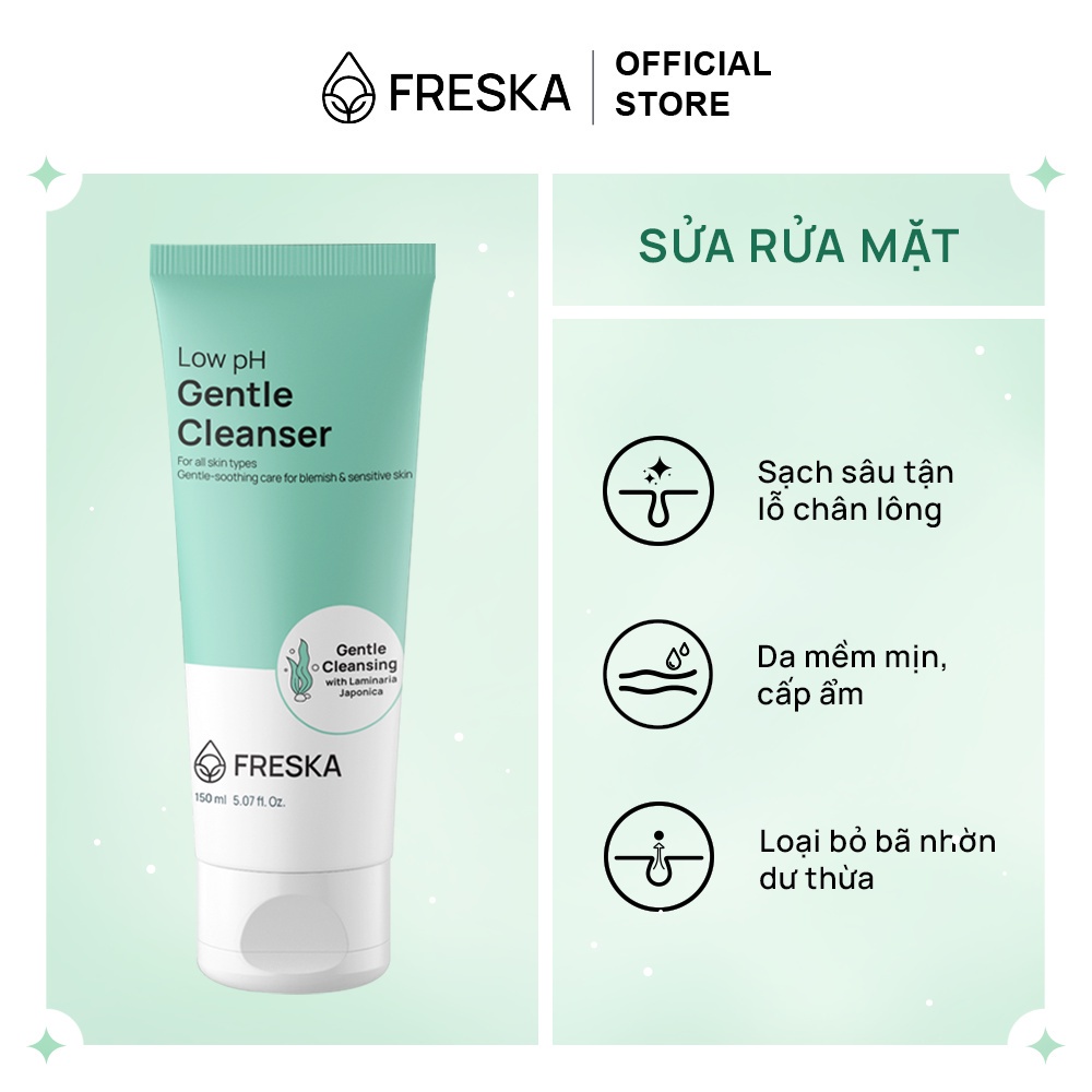 Sữa rửa mặt Freska Low pH Gentle Cleanser 150ml