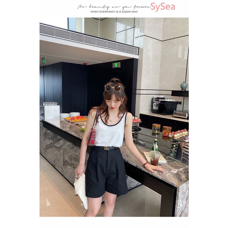 Áo Hai Dây Cổ Chữ U Dáng Rộng Thời Trang Mùa Hè Plus Size Cho Nữ