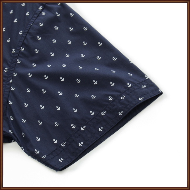 Áo Sơ Mi Cotton Ngắn Tay Cổ Bẻ In Họa Tiết Thời Trang Xuân Hè Cho Nam