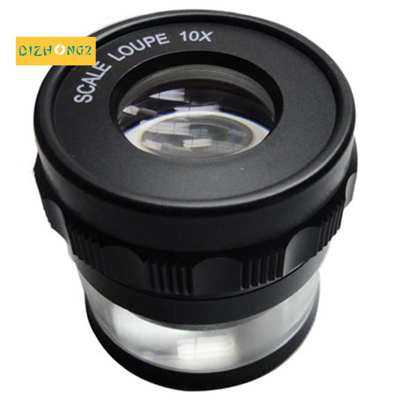 Kính Lúp Phóng Đại 10X 10X Có Giá Đỡ Tiện Dụng