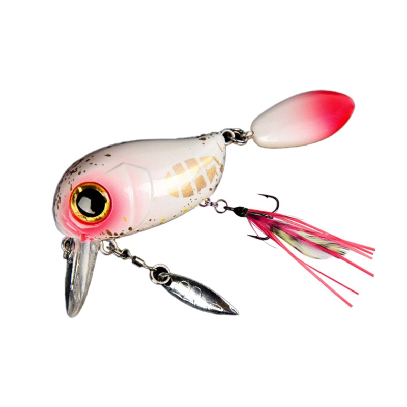 Mồi Câu Cá Giả Mini 4 + 2cm 8g Mắt 3D Bằng Kim Loại Cứng