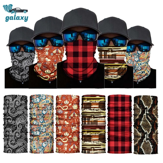 Galaxy Khăn Choàng Cổ Bandana Đa Năng Thoáng Khí Trọng Lượng Nhẹ Cho Hoạt Động Ngoài Trời