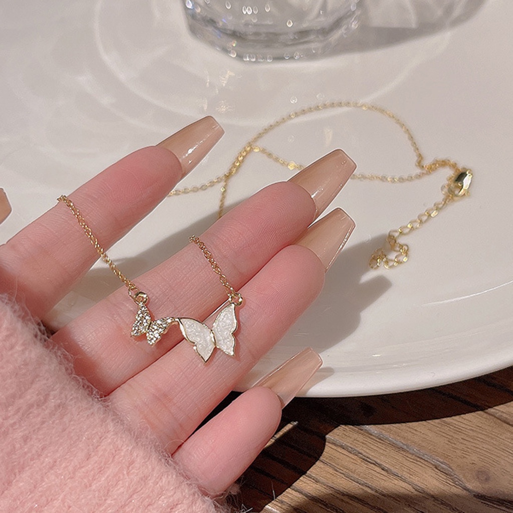 [Ts] Vòng cổ Bằng Thép Titan Nhẹ Thắt Nơ Bất Đối Xứng Độc Đáo Thời Thượng Quà Tặng Valentine