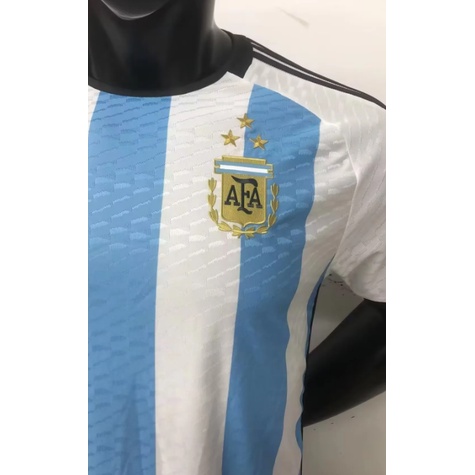 Áo Bóng Đá 3 Sao Đội Tuyển Argentina Mùa Giải 2022 World Cup