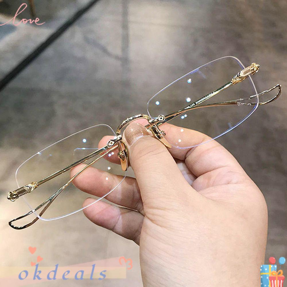 Mắt Kính Gọng Siêu Nhẹ Chống Ánh Sáng Xanh Thiết Kế Nhỏ Gọn Tiện Dụng Cho Văn