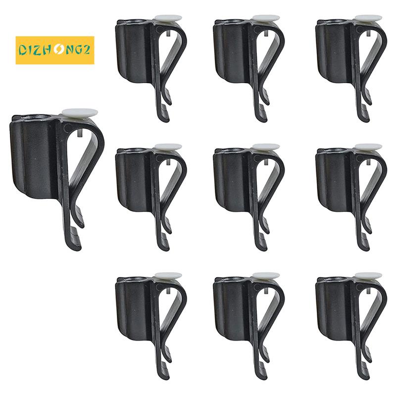 Bộ 10 Kẹp Giữ Gậy Đánh Golf Bằng Nhựa Màu Đen Siêu Bền Tiện Dụng