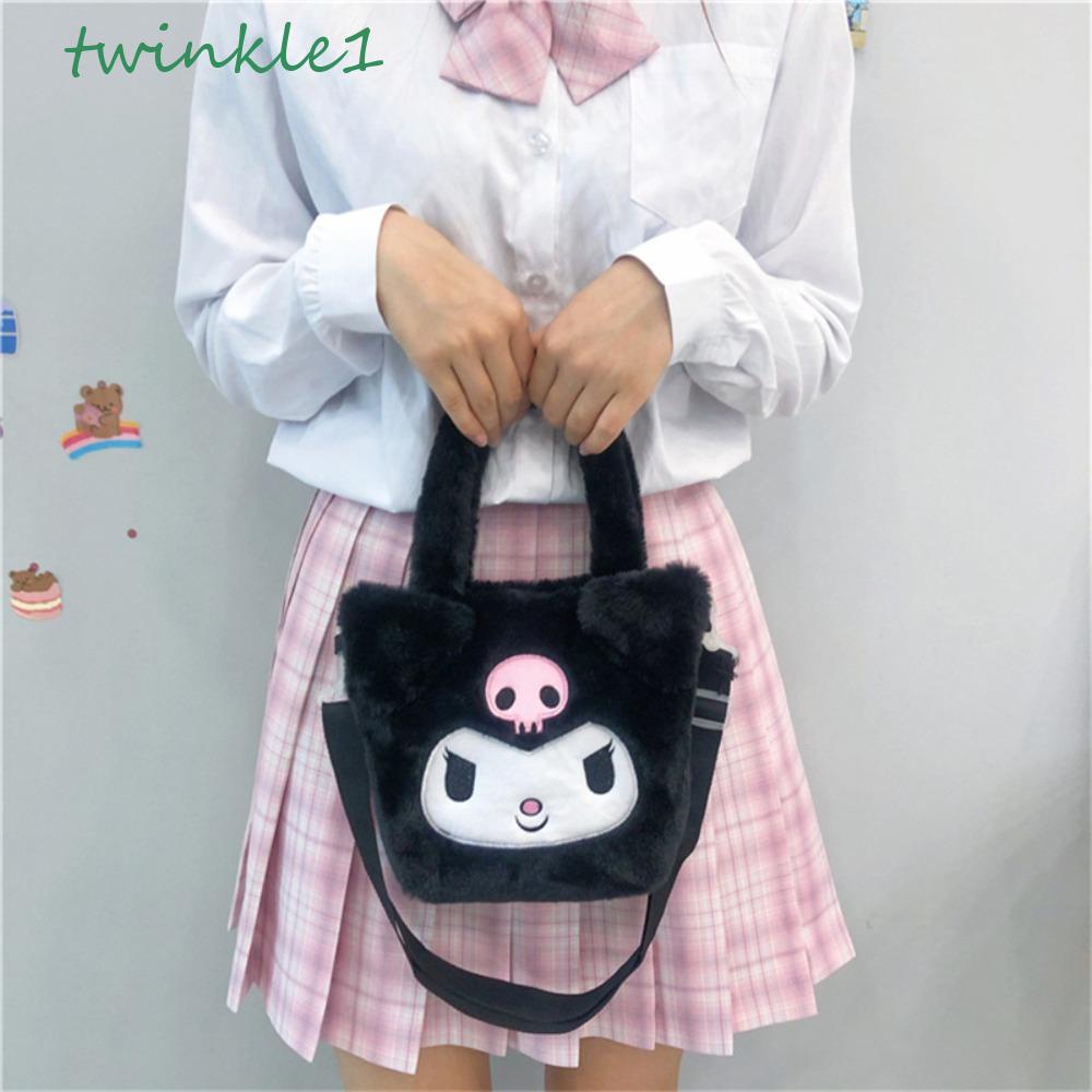 Túi Đeo Chéo Vai Họa Tiết Hoạt Hình Kuromi Melody Cinnamoroll Thời Trang Cho Bé Gái